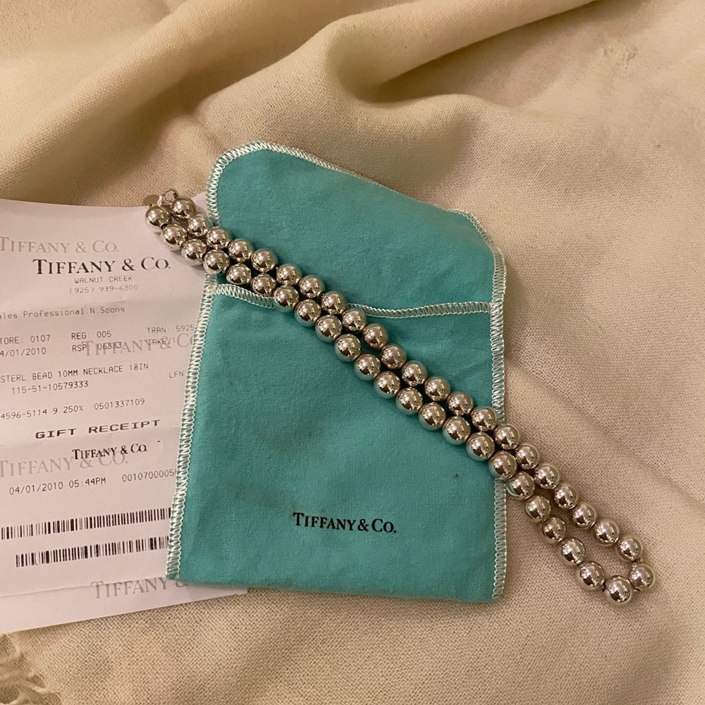 Tiffany Silver Ball Necklace